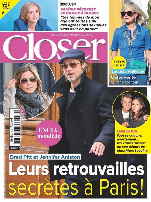 Détails du titre pour Closer France par Reworld Media Magazines - Disponible